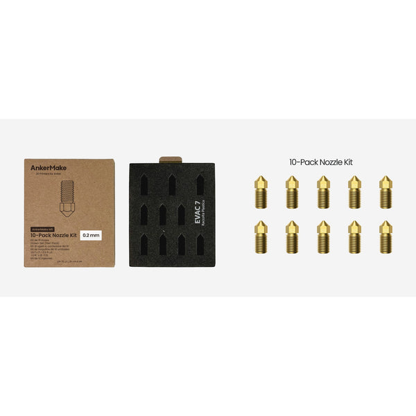 AnkerMake M5 Juego de boquillas de latón 0,2mm - 10 piezas