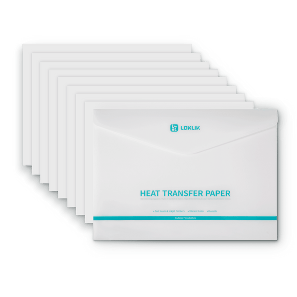 LOKLiK papel de transferencia térmica - oscuro - paquete de 8 unidades