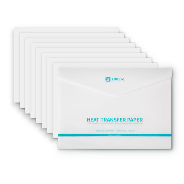 LOKLiK papel de transferencia térmica - claro - paquete de 8 unidades