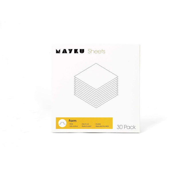 Hojas de molde Mayku FormBox – Paquete de 30 (0,5 mm blanco)