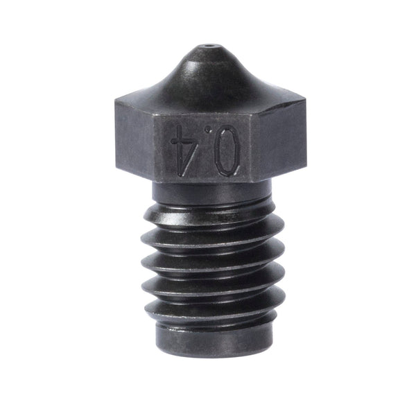 Boquilla de acero endurecido Phaetus PS M6 0,4 mm para filamento de 1,75 mm - 1 pieza