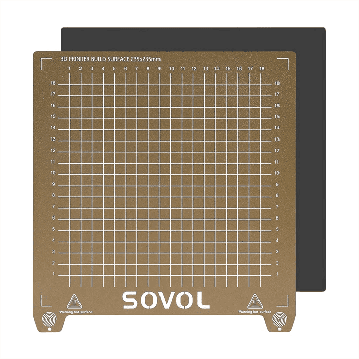 Sovol PEI-pulverbeschichtete flexible Stahlplatte Bauplatte 3ddruckboss