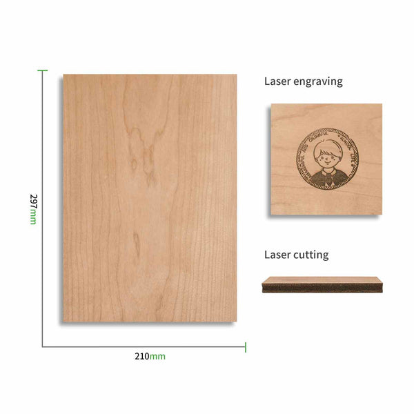 xTool 3 mm Contrachapado Kirschbaum (paquete de 6)