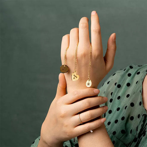 Colgante de corazón xTool - Oro, Plata, Oro rosado - 30 piezas